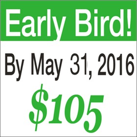 Early Bird Registration (By 5/31/16)