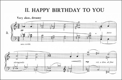 Happy Birthday Ward-Steinman Variation