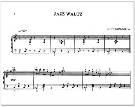 Jazz Waltz-EZ Jazz Piano Solo