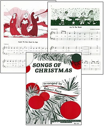 Songs of Christmas cover and sample pages.